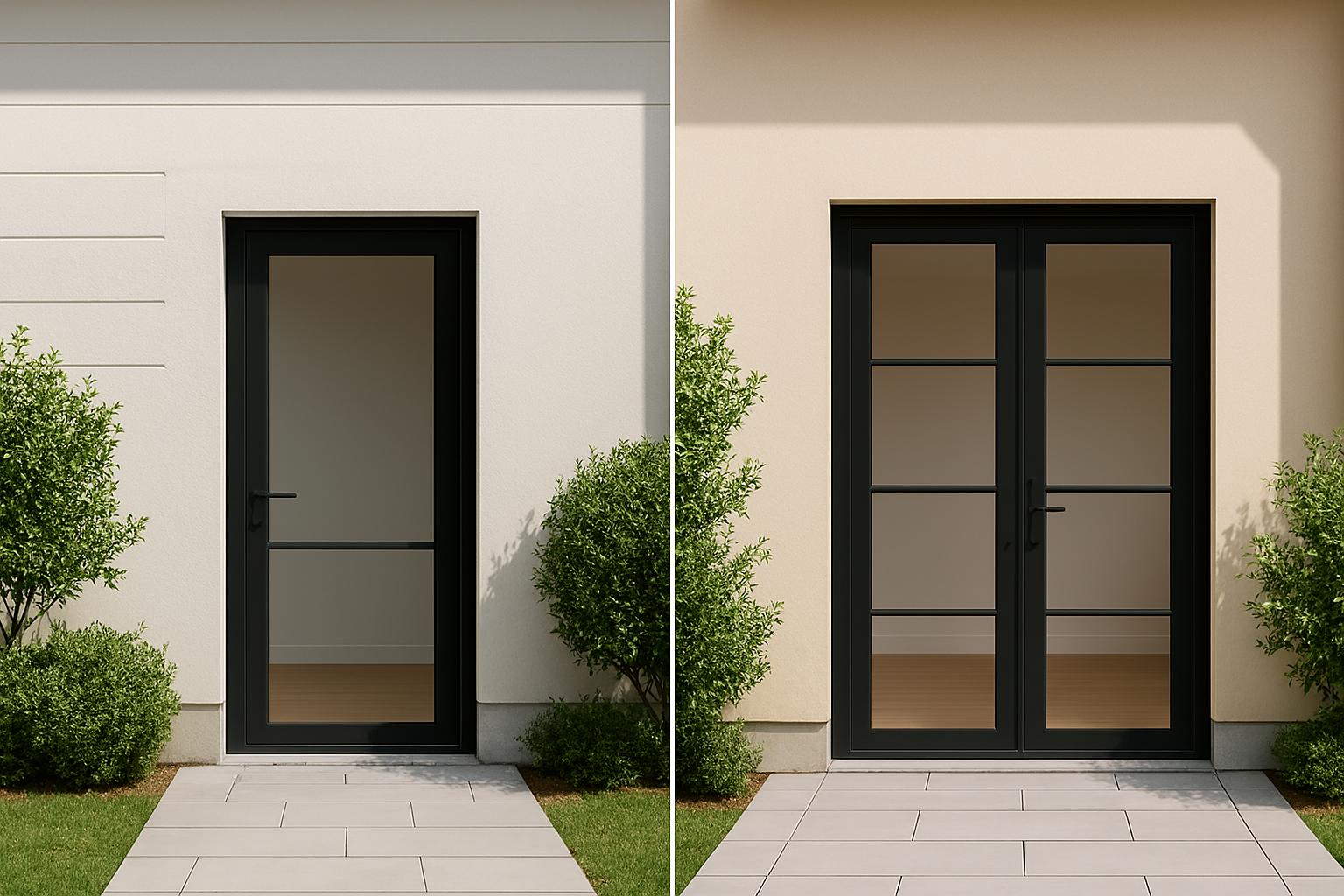 Aluminium Single & Double Doors